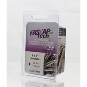 FASTAP Wood Screw, #8, 1-1/2 in, Stainless Steel Square Drive, 75 PK SS150SQ